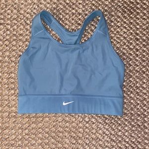 Blue Nike sports bra